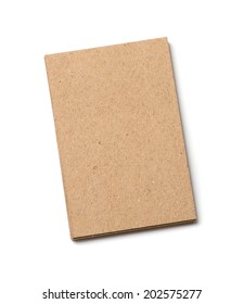 Kraft Postal Card On A White Background