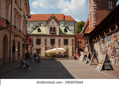 Krakow, Poland - 20.06.2018: Gallery At The Barbican