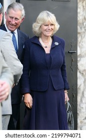 KRAKOW, POLAND - APRIL 29, 2008: Prince Charles And Camilla Parker Bowles Visiting Cracow In Poland.