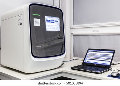 Krakow, Poland, Circa May 2016. Real Time Polymerase Chain Reaction (PCR) Used For Gene Expression Analysis In The Department Of Materials Science At The Institute Of Nuclear Physics.