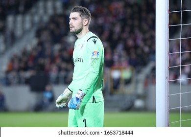 KRAKOW, POLAND - FEBRUARY 16, 2020: Polish Premier Football League: Cracovia Krakow - Lech Poznan O/p Mickey Van Der Hart