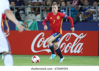 KRAKOW, POLAND - JUNE 27, 2017: European Under-21 Championship Poland 2017, Semi Final Italy - Spain O/p Gerard Deulofeu