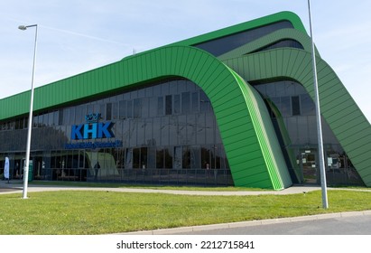 KRAKOW, POLAND - OCTOBER 8, 2022: Waste Thermal Treatment Plant ZTPO (Ekospalarnia Kraków). Eco-incinerator, Modern Waste Management Service By KHK Krakowski Holding Komunalny.