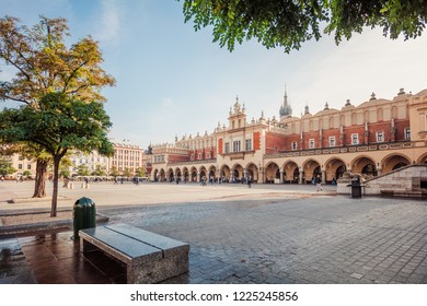 Krakow, Poland - October 9, 2018: Krakow Cloth Hall, Poland