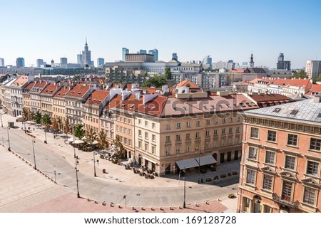 Similar – Warsaw II | old and new town