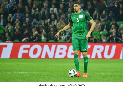 KRASNODAR, RUSSIA - November 14, 2017: Leon Balogun During A Friendly Match Between The National Teams Of Argentina And Nigeria, 2017, Russia