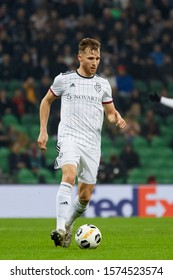 Krasnodar, Russia - NOVEMBER 28, 2019: Silvan Widmer Of FC Basel In Action During The UEFA Europa League Group C Match Between FC Krasnodar And FC Basel