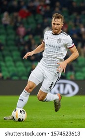 Krasnodar, Russia - NOVEMBER 28, 2019: Silvan Widmer Of FC Basel In Action During The UEFA Europa League Group C Match Between FC Krasnodar And FC Basel