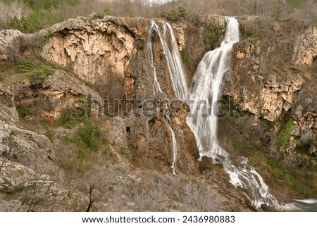 The Krcic (Slap Krčić) Waterfall is a tufa-dammed waterfall close to Knin, Croatia.