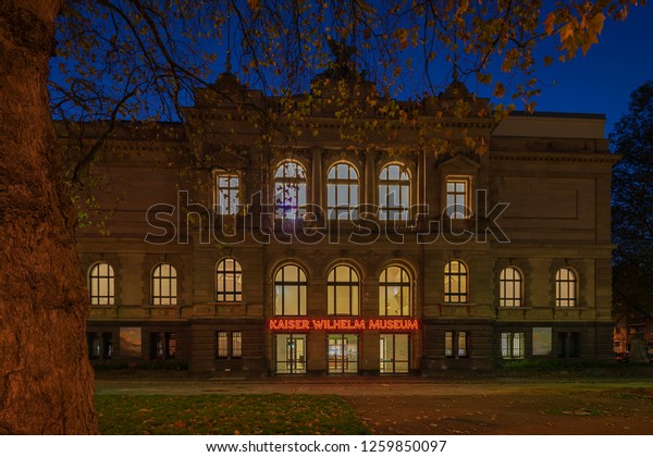 Krefeld View Entrance Emperor Wilhelmmuseum Blue Stock Photo Edit Now