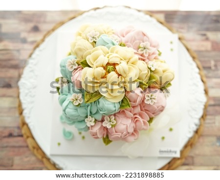 k-ricecake korea rice cake tteok cake, flower cake traditional cake. wedding cakes