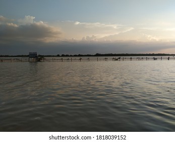 Krishan river view during sunset 