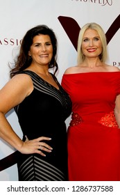 Kristy Bromberg and Tosca Musk attendsthe "Driven" premiere on August 8, 2018 at the Charlie Chaplin Theater at Raleigh Studios in Los Angeles, CA.