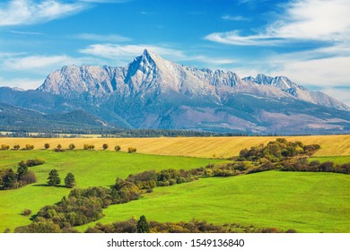 Krivan peak (2494m), symbol of Slovakia in High Tatras mountains national park, Slovakia