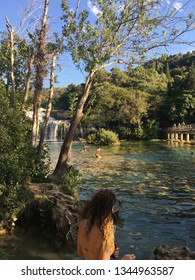 Krka waterfall in Croatia