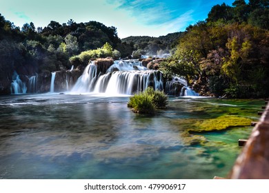 Krka Waterfalls In Croatia - Skradinski Buk