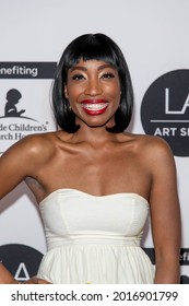 Krystina Bailey Attends 26 Annual LA Art Show Opening Night Gala At LA Convention Center, Los Angeles, CA On July 21, 2021