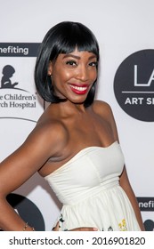 Krystina Bailey Attends 26 Annual LA Art Show Opening Night Gala At LA Convention Center, Los Angeles, CA On July 21, 2021