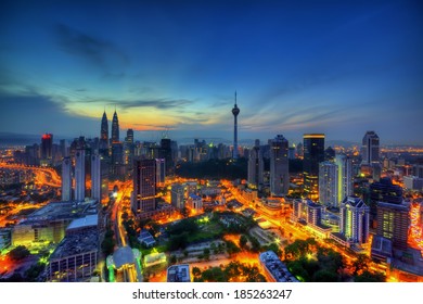 Kuala Lumpur City During Sunset