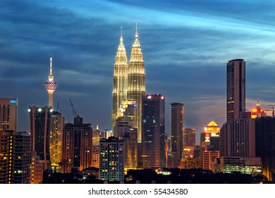 "Kuala Lumpur" at dawn