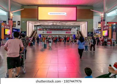 Kuala Lumpur, KLIA 2, August 2019 : Advertising Board In Klia 2