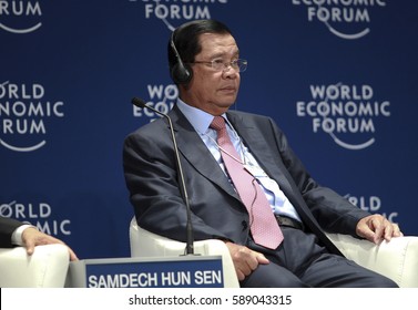 KUALA LUMPUR, MALAYSIA 02 JUNE 2016 - Prime Minister Of Cambodia, Hun Sen, Attend Hosting The World Economic Forum (WEF) Ranked ASEAN In 2017 At The Closing Ceremony Of The Forum.