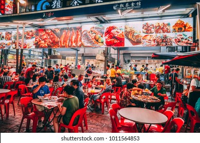 Kuala Lumpur, Malaysia - 27 January 2018 - The Alor Street Food Night Market