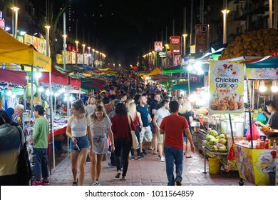 Kuala Lumpur, Malaysia - 27 January 2018 - The Alor Street Food Night Market