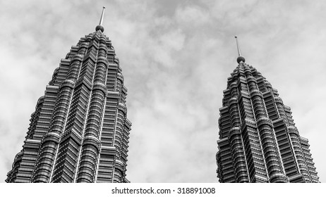 Petronas Towers Black And White Images Stock Photos Vectors Shutterstock