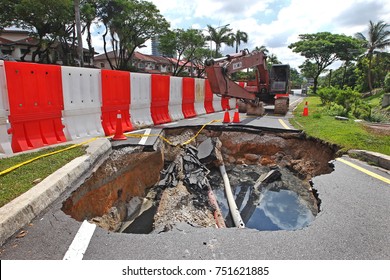 Kl sinkhole in Jalan Sri