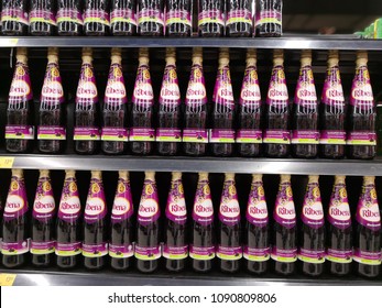 Kuala Lumpur Malaysia. Apr 29, 2018. Blackcurrant Cordial Ribena On Display In Supermarket Shelves