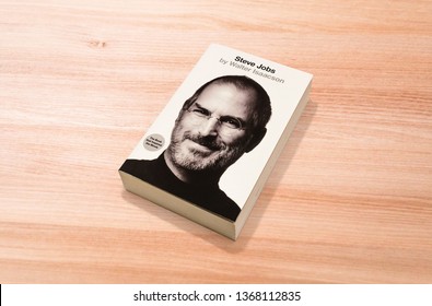 Kuala Lumpur, Malaysia - April 2 2019: Biography Of Steve Jobs By Walter Isaacson