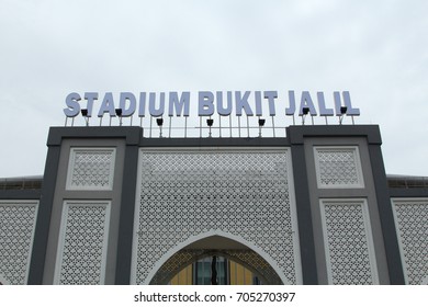 KUALA LUMPUR, MALAYSIA - AUGUST 26, 2017 : National Stadium Bukit Jalil, Kuala Lumpur Malaysia. KL Sports City. Main Venue For 29th SEA Games 2017. 