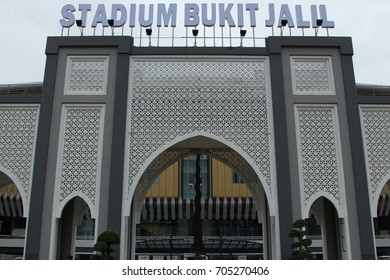 KUALA LUMPUR, MALAYSIA - AUGUST 26, 2017 : National Stadium Bukit Jalil, Kuala Lumpur Malaysia. KL Sports City. Main Venue For 29th SEA Games 2017. 