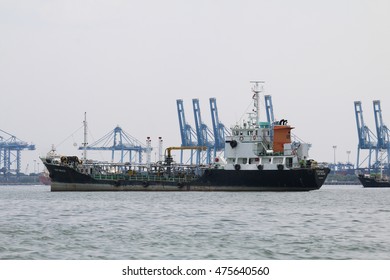 KUALA LUMPUR, MALAYSIA - AUGUST 28, 2016 : Cargo ships on dock at Northport, Klang, Malaysia. Northport is one of the largest and important ports of Malaysia.