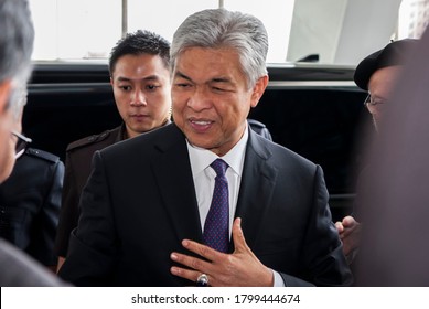 Kuala Lumpur, Malaysia - Circa April 2018 : Zahid Hamidi The President Of The United Malays National Organisation (UMNO) Party Seen At Kuala Lumpur.