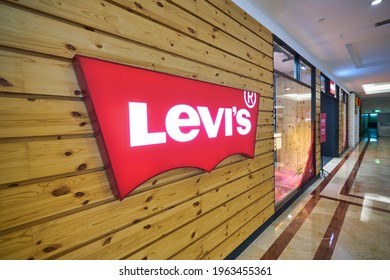 KUALA LUMPUR, MALAYSIA - CIRCA JANUARY, 2020: Levi's storefront in Suria KLCC shopping mall in Kuala Lumpur.