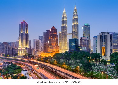 Kuala Lumpur, Malaysia City Skyline.