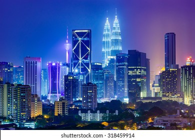 Kuala Lumpur, Malaysia City Skyline.