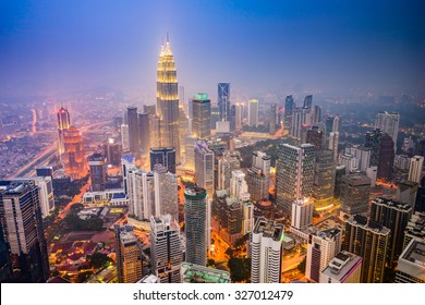 Kuala Lumpur, Malaysia city skyline.