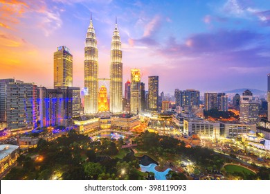 Kuala Lumpur, Malaysia City Skyline.
