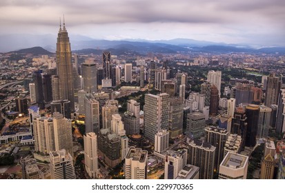 Kuala Lumpur, Malaysia - Cityscape Including Petronas Towers