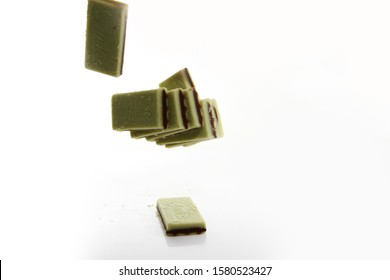 Kuala Lumpur / Malaysia - December 01, 2019: Andes Chocolate Mints Are Small Rectangular Candies Consisting Of One Mint Green Layer Sandwiched