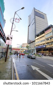 KUALA LUMPUR, MALAYSIA - DECEMBER 25, 2017: Bukit Bintang, Malay Word For Start Hill Have Grown To Business, Shopping And Entertainment Hub Since Its Humble Beginning Of 1960s. 