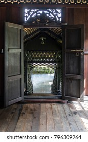 Kuala Lumpur, Malaysia - Jan 17, 2018 : Rumah Penghulu Abu Seman Or Village Chief House. Interior View Of A Traditional Malay House.