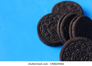 Kuala Lumpur, Malaysia - January 2021. Oreo Cookies. Oreo is a sandwich cookie with a sweet cream is the delicious cookies to eat with milk. 