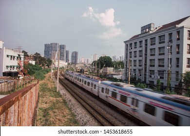 Kuala Lumpur, Malaysia - July 17 2019 : Railway Station View At Sentul Kuala Lumpur City.