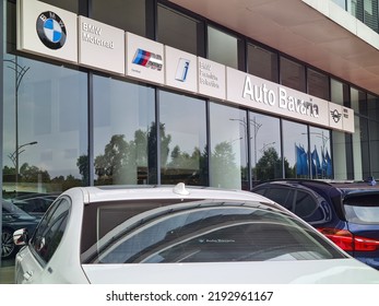 Kuala Lumpur, Malaysia- July 19, 2022 : Auto Bavaria BMW Ara Damansara Branch Showroom Shop Front. BMW Is A German Luxury Car Vehicles And Motorcycles Headquartered In Munich. Selective Focus