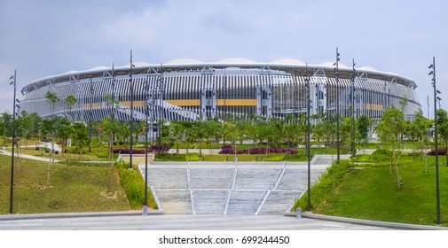 KUALA LUMPUR, MALAYSIA - JULY 20, 2017 : National Stadium Bukit Jalil, Kuala Lumpur Malaysia. KL Sports City.