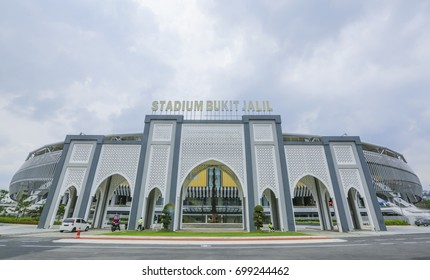 KUALA LUMPUR, MALAYSIA - JULY 20, 2017 : National Stadium Bukit Jalil, Kuala Lumpur Malaysia. KL Sports City.